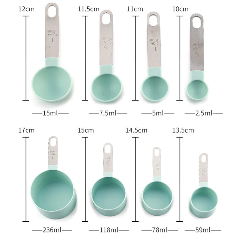 Colorful Measuring Cups & Spoons Set